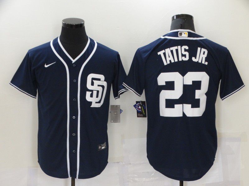 Men San Diego Padres 23 Tatis jr Blue Game Nike 2021 MLB Jersey